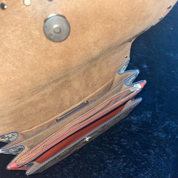 Brand new. Never used . Gorgeous Coach studded monogram multi color bag - Picture 4 of 16